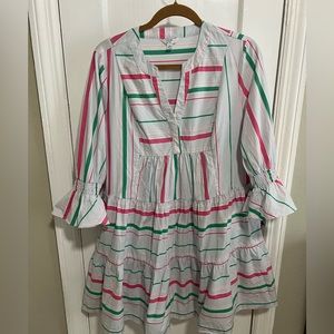 Crown & Ivy Babydoll V-Neck dress sz M